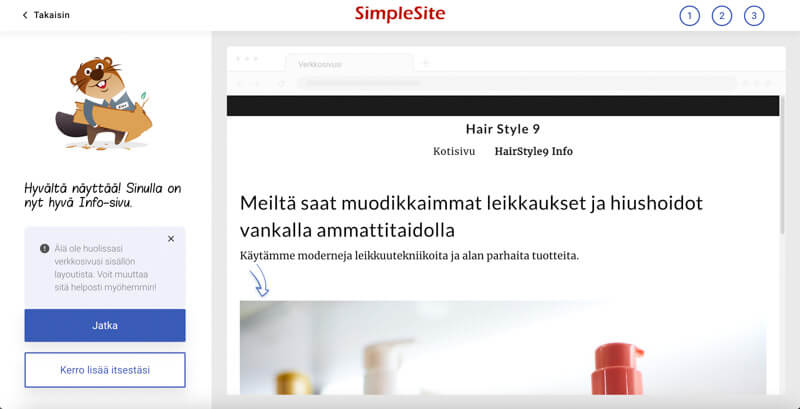 simplesite kokemuksia
