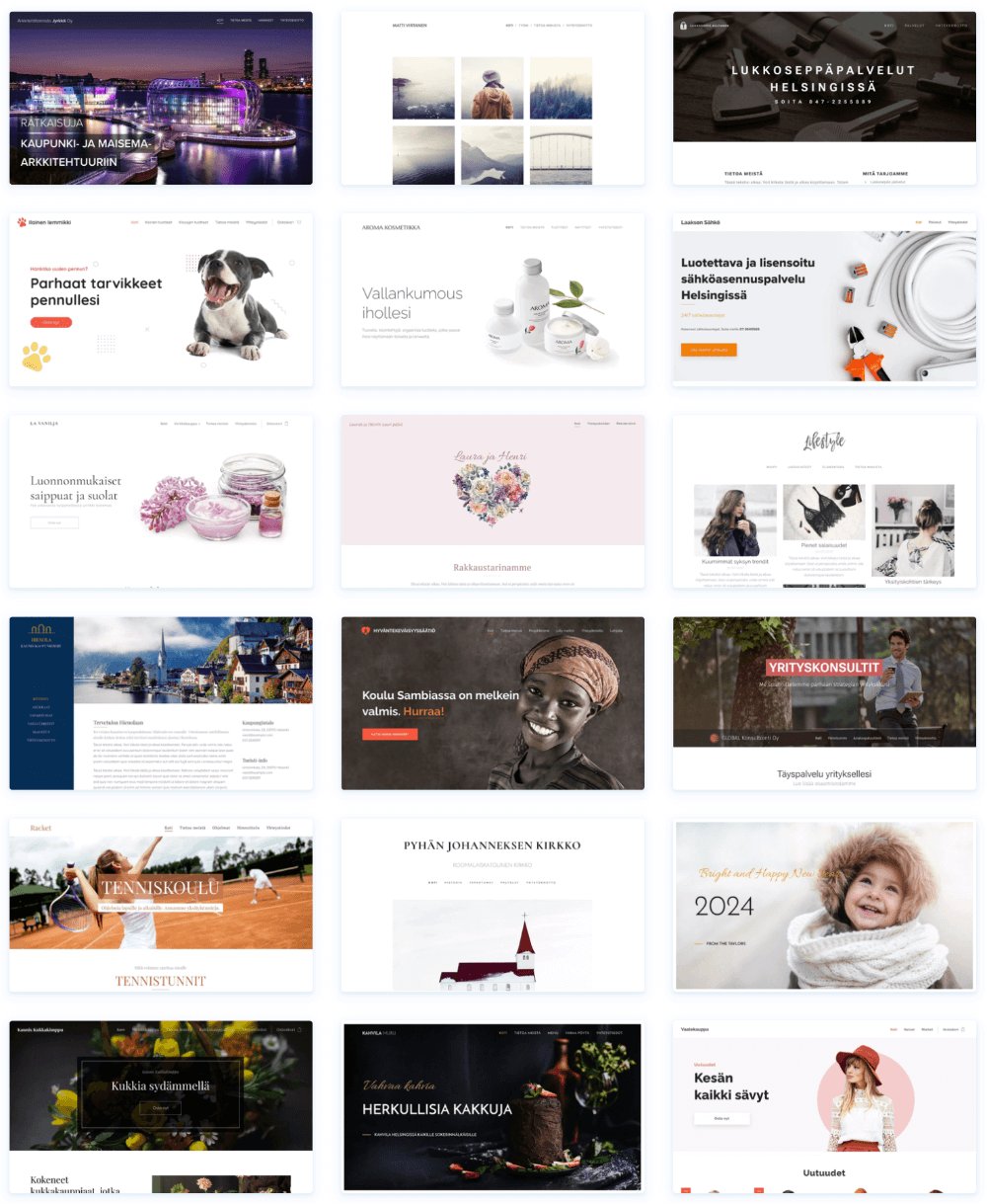 pienyrittäjän kotisivut