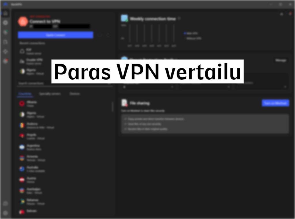 paras vpn yhteys