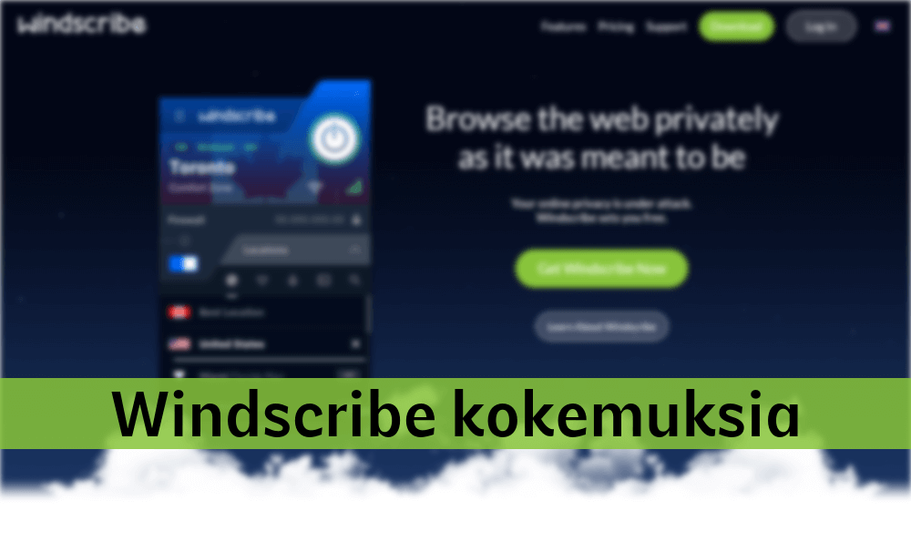 windscribe kokemuksia